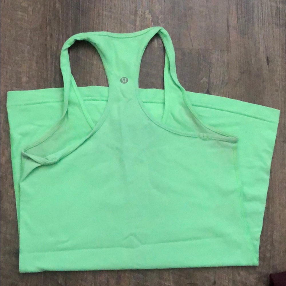 Lime green cool racer back size 4